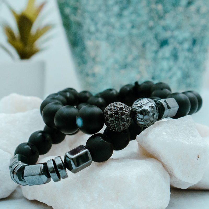 4/5 mm Black Onyx Beads Single Line Bracelet - Surat Diamond-sonthuy.vn